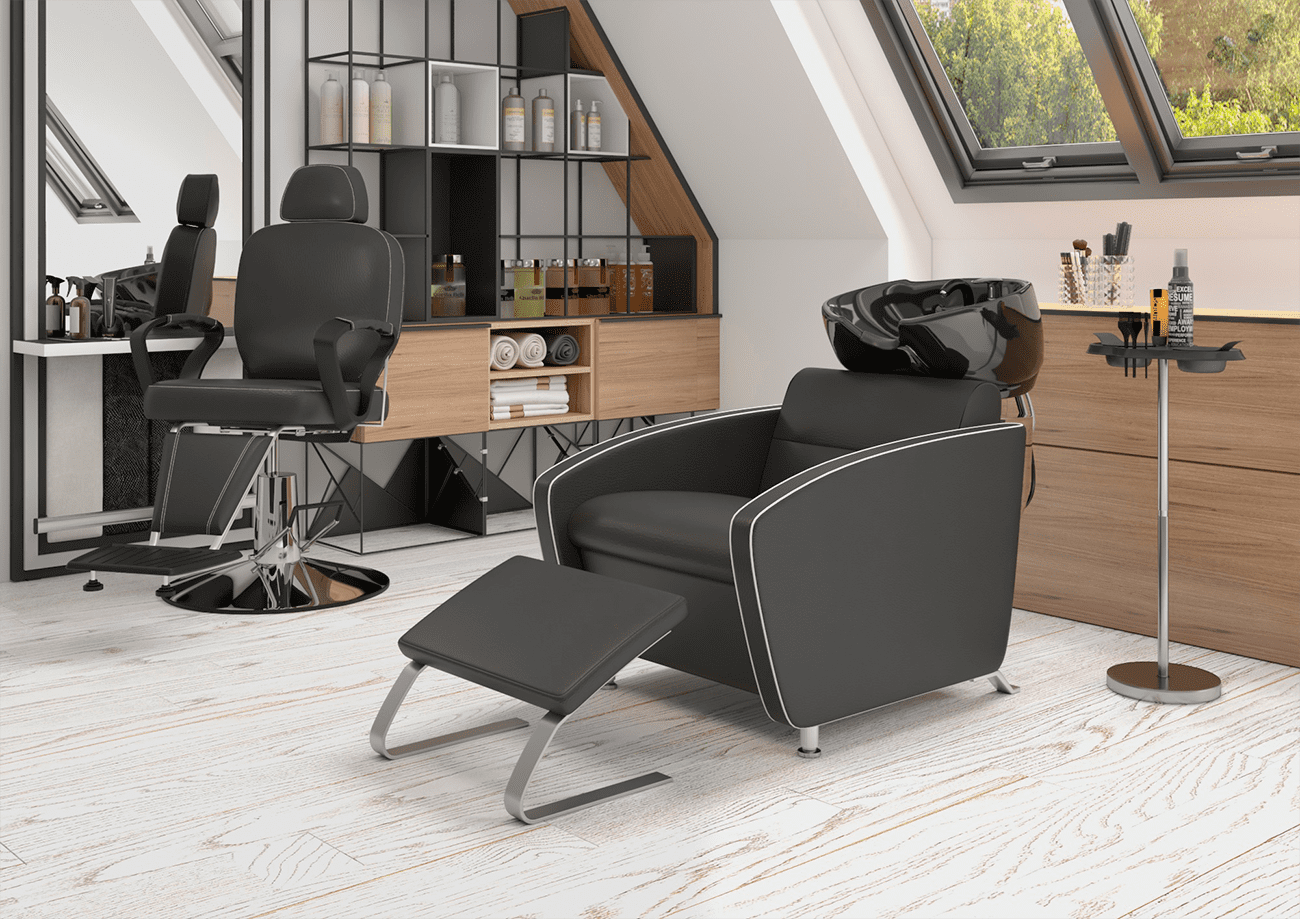 Мойка для барбершопа МД-123 с кантом