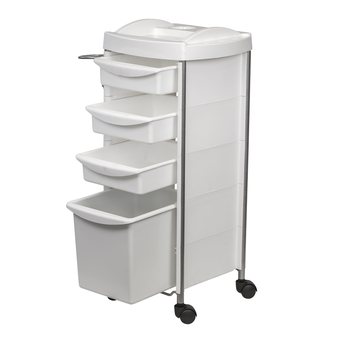 Тележка парикмахерская М-03 box, белый