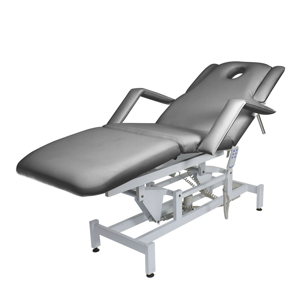 Косметологическая кушетка МД-849 (Элегия-3А) Серебристый, 3 мотора
