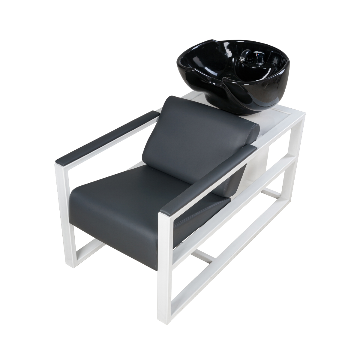 Парикмахерская мойка Дуглас на белом каркасе