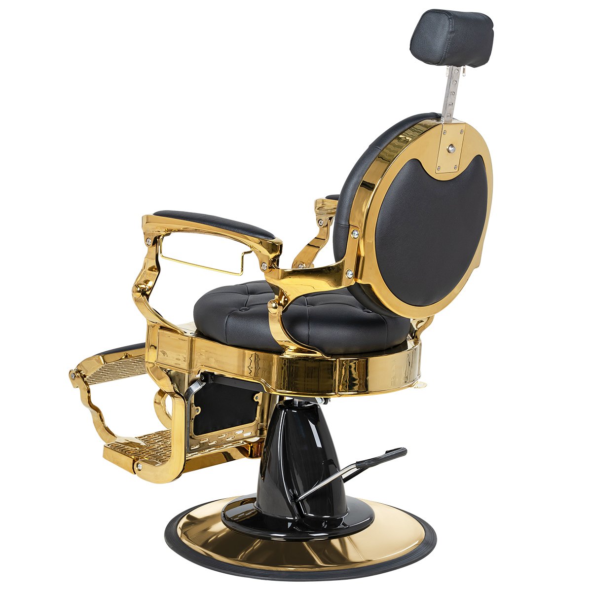 Мужское кресло барбер МД-9119, каркас золото
