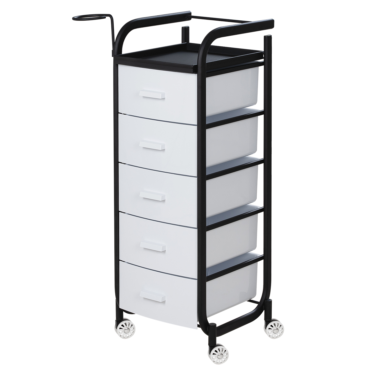 Парикмахерская тележка Арт, чёрный каркас