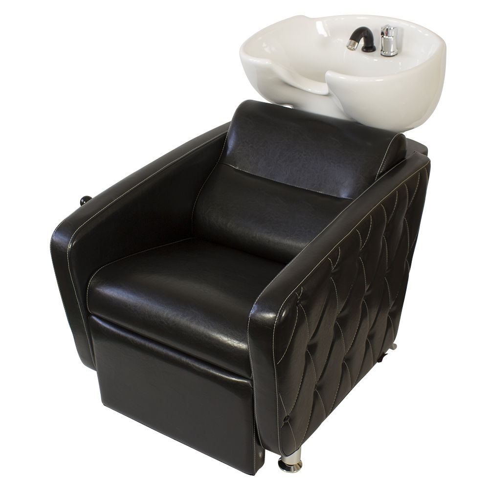 Парикмахерская мойка МД-123 с регулировкой ножной части, прострочкой и утяжкой