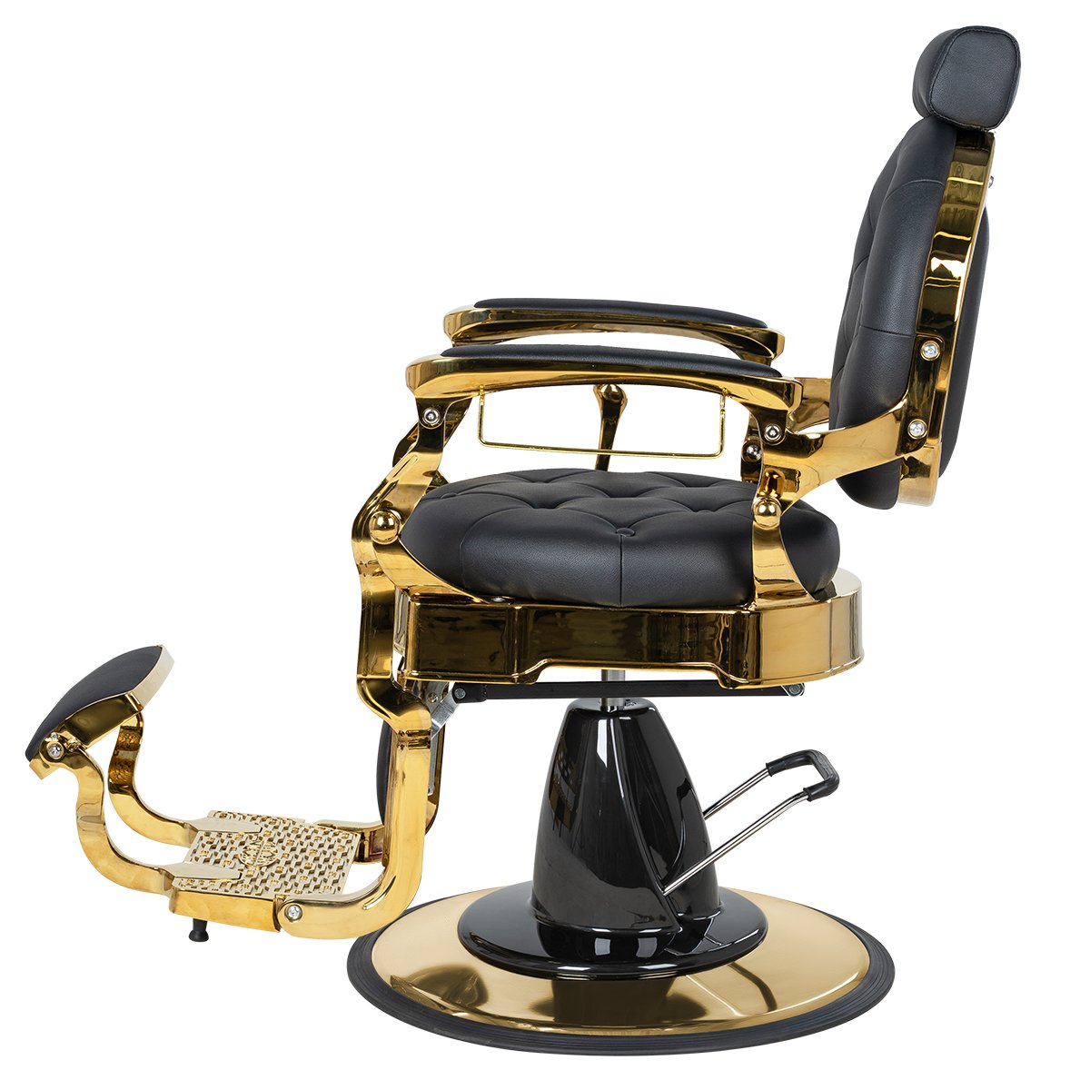 Мужское кресло барбер МД-9119, каркас золото
