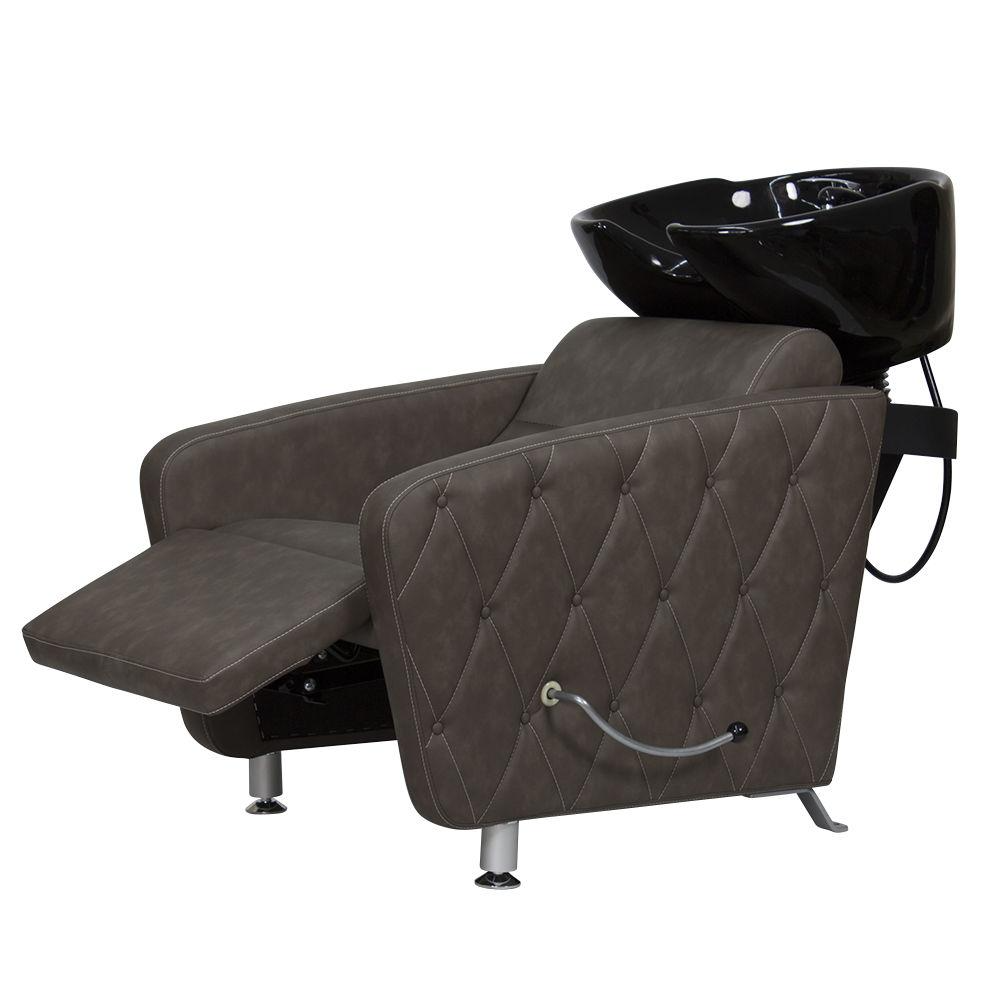 Парикмахерская мойка МД-123 с регулировкой ножной части, прострочкой и утяжкой