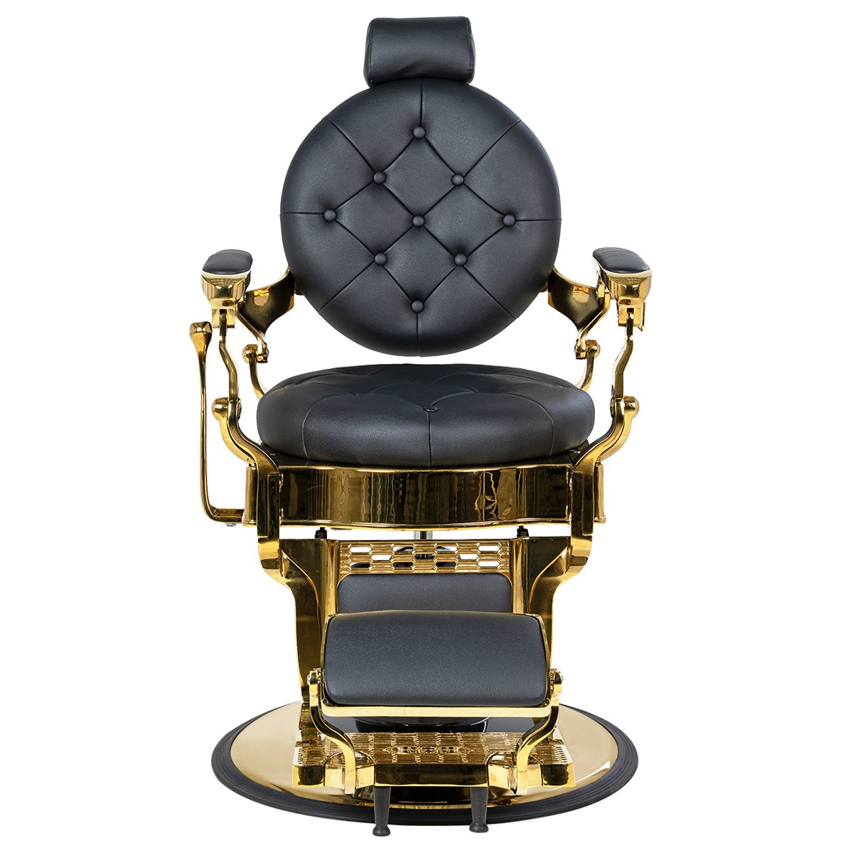 Мужское кресло барбер МД-9119, каркас золото