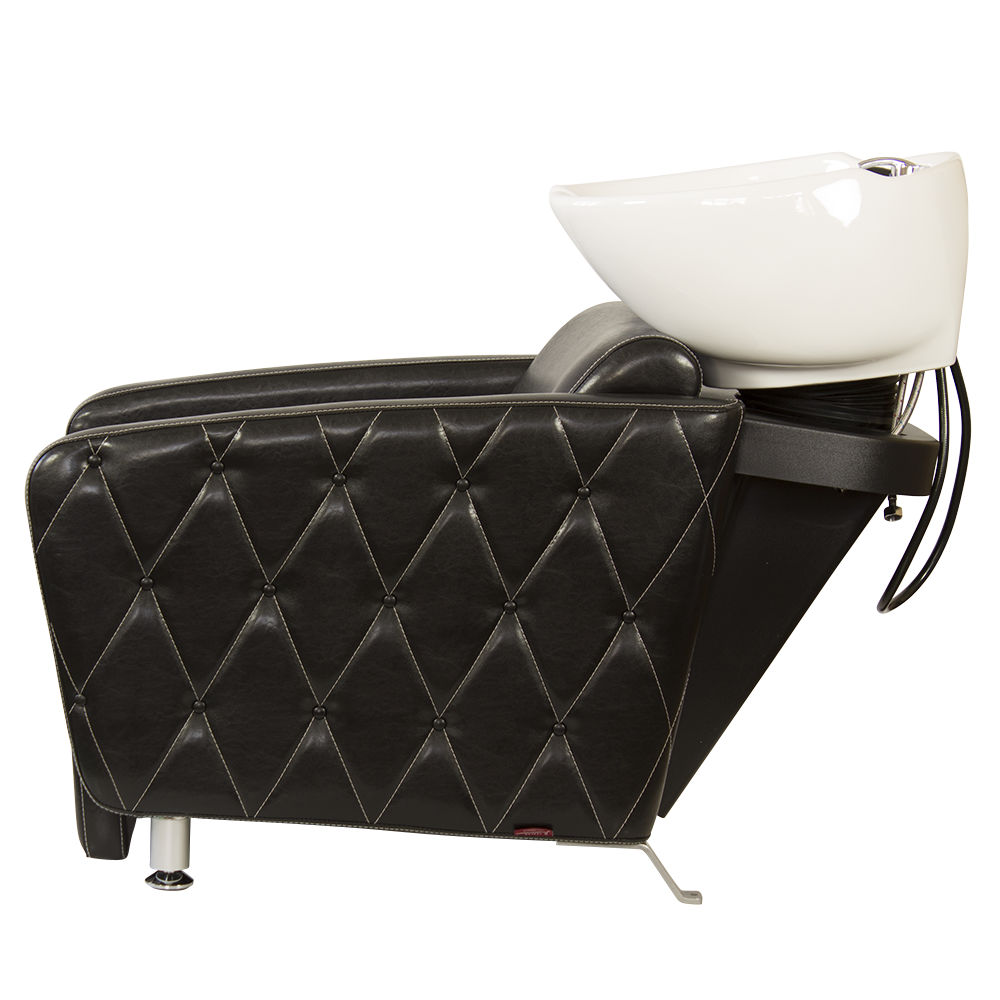 Парикмахерская мойка МД-123 с регулировкой ножной части, прострочкой и утяжкой