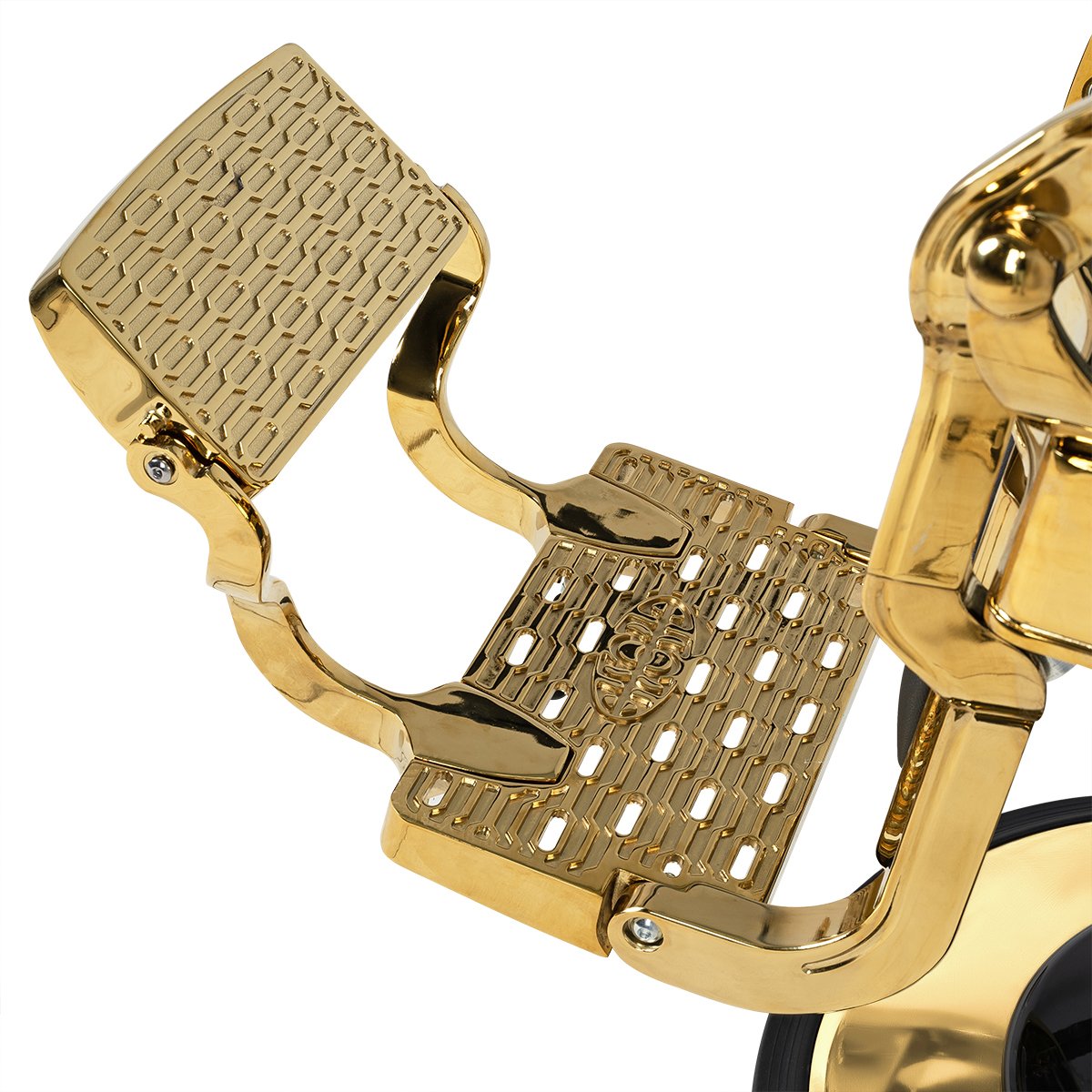 Мужское кресло барбер МД-9119, каркас золото