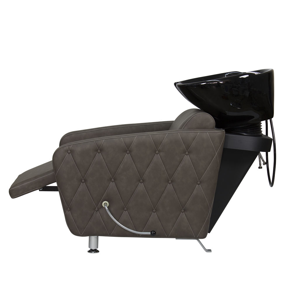 Парикмахерская мойка МД-123 с регулировкой ножной части, прострочкой и утяжкой