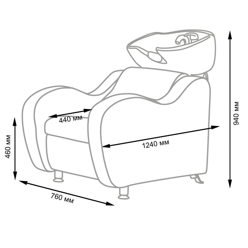 Мойка для барбершопа МД-124