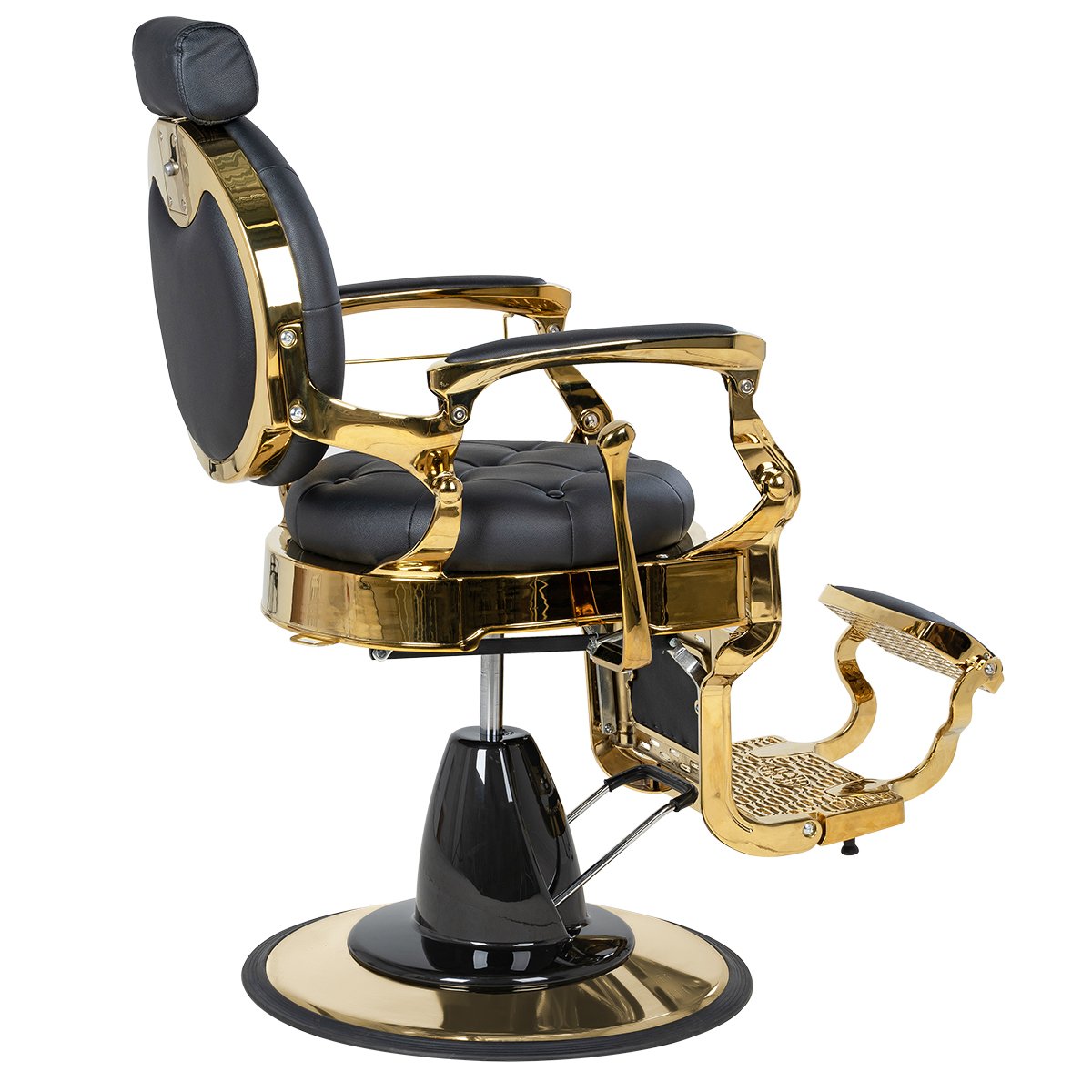 Мужское кресло барбер МД-9119, каркас золото