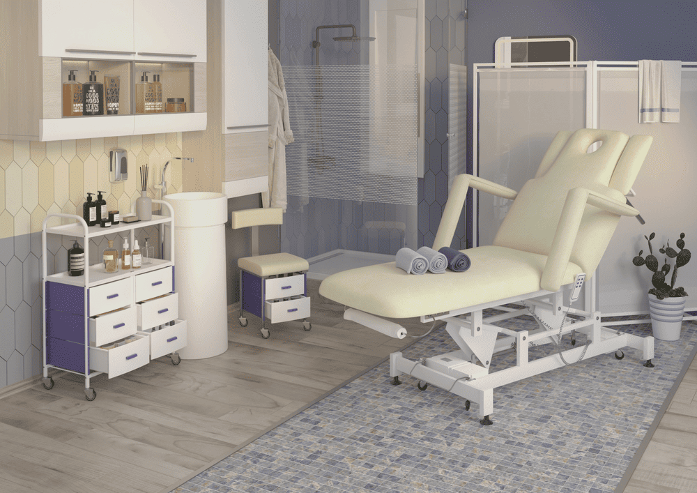 Косметологическая кушетка МД-850 (Элегия-2А) (электропривод, 2 мотора)