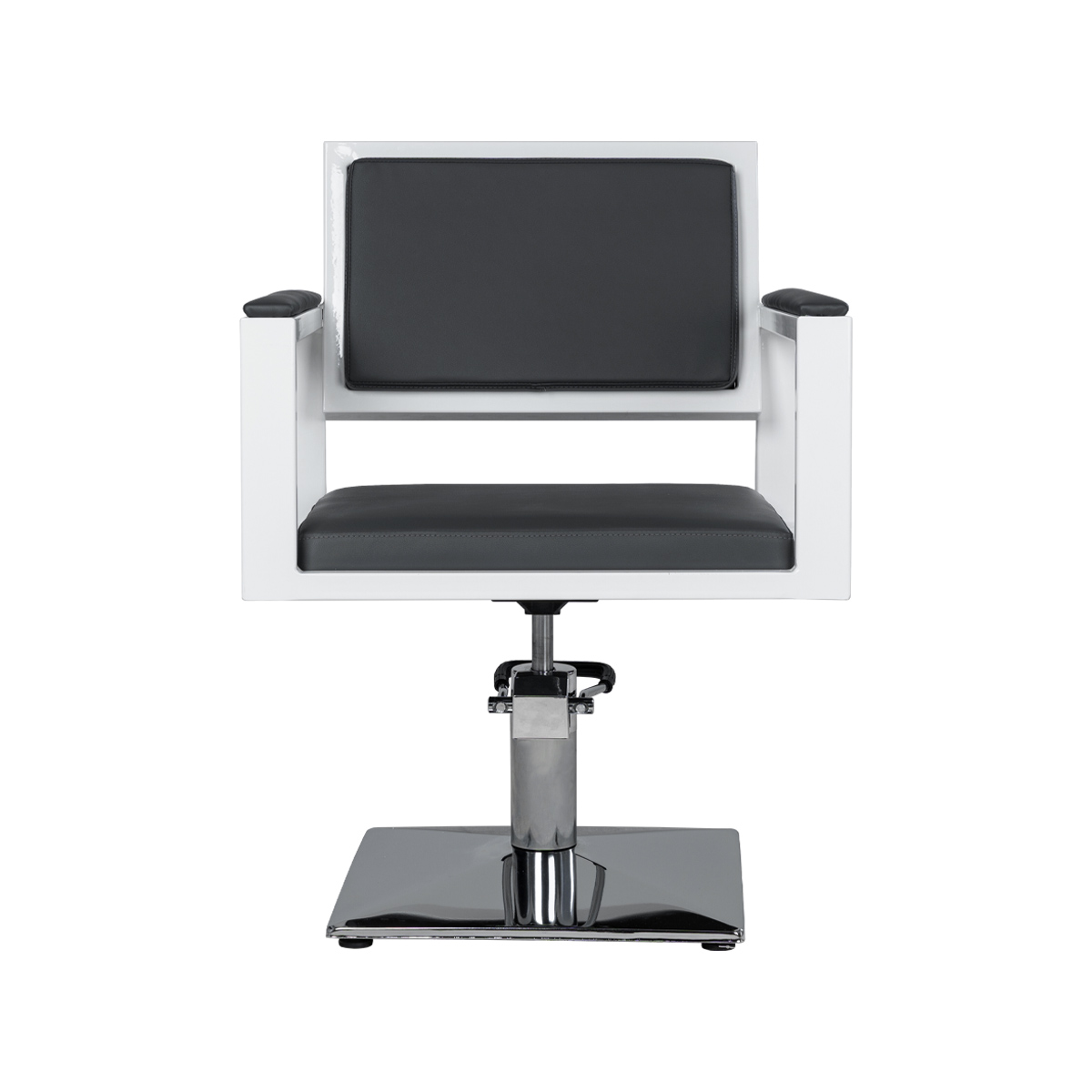Парикмахерское кресло Дуглас на белом каркасе