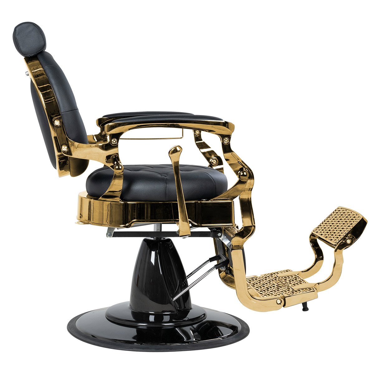 Мужское кресло барбер МД-9119, каркас золото