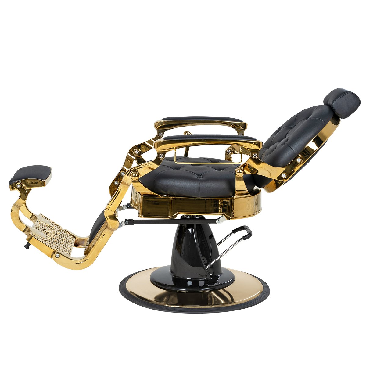Мужское кресло барбер МД-9119, каркас золото