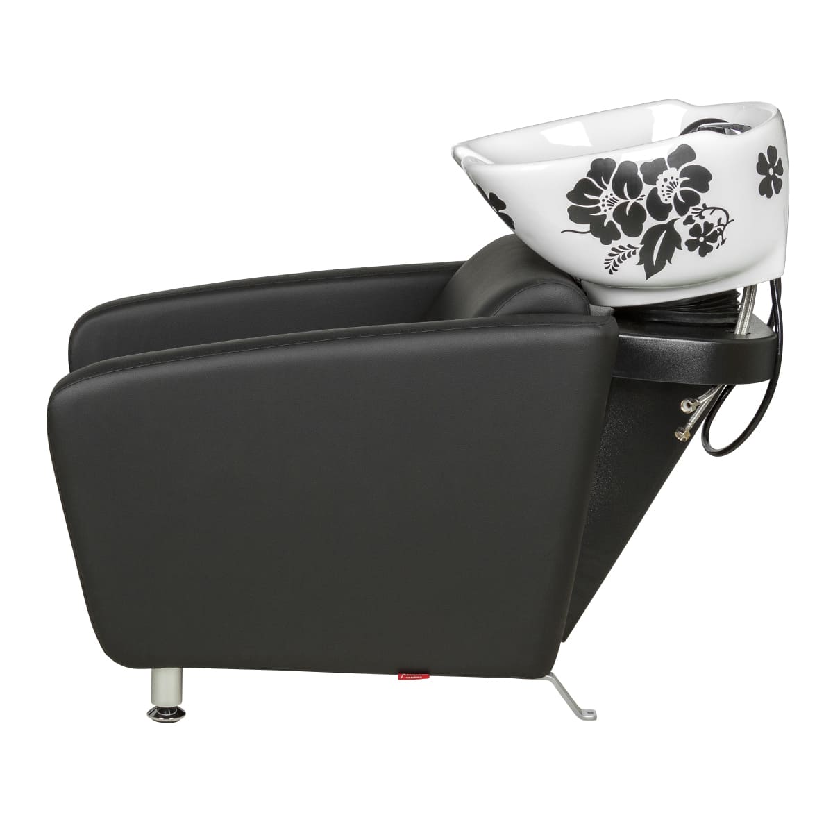 Парикмахерская мойка МД-123 раковина глубокая белая с цветами