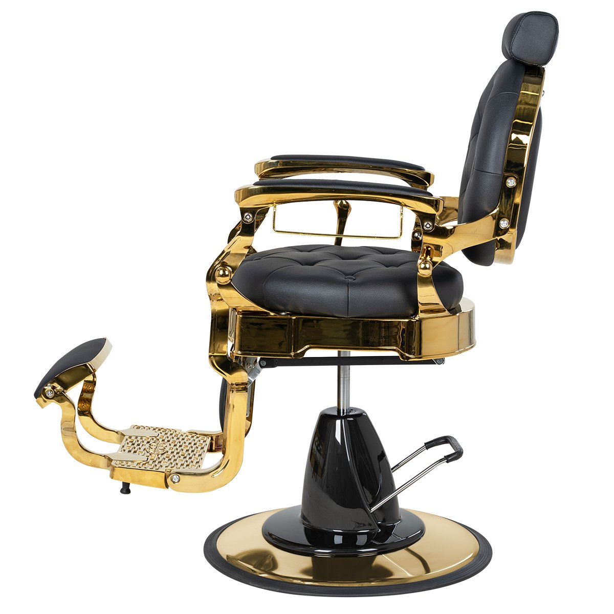 Мужское кресло барбер МД-9119, каркас золото